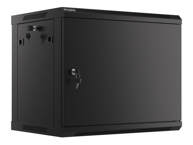 Lanberg Cabinet Rack 19 Assembly Wall 9U / 600X450 With Door Metal Black (paquete Flat