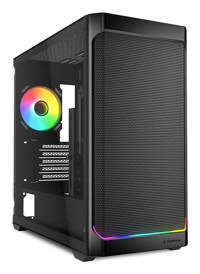Sharkoon PC Case MK4W RGB Strip Black Glass Tempered 4044951041763