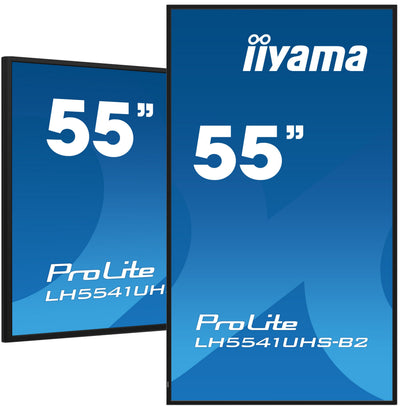 Iiyama LH5541UHS-B2 55 3840X2160 4K UHD IPS Panel 1PRECENT Haze Landscape And Portrait Mode Speakers 2X 10W VG — image 1