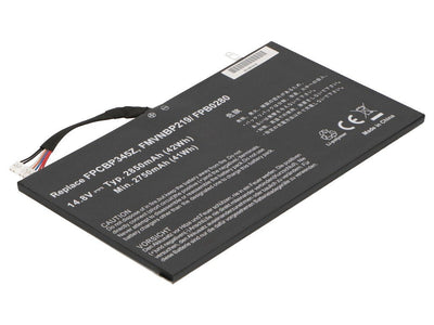 2-POWER Battery 14.8V 2850MAH Fujitsu Lifebook UH572 Ultrabook CBP3383A — image 1