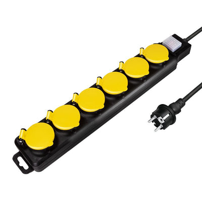 Logilink Power Strip Plugs 6 Sockets 6XCEE 7/3, With Switch Exteriores — image 1