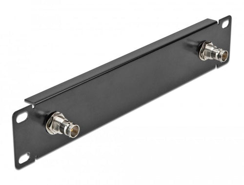 10? Panel With 2 X BNC Connector Female 1 He Black — image 1