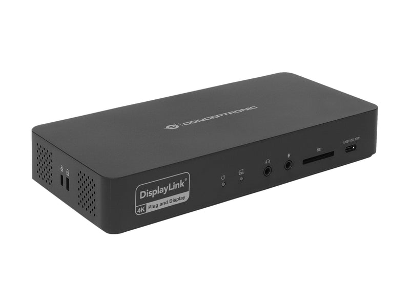 Conceptronic Docking USB-C 17-IN-1 2XHDM 2XDP 2x USB-A 3.2 3x USB-C Audio In/Out Pd 96W 1x RJ45 2.5GBE