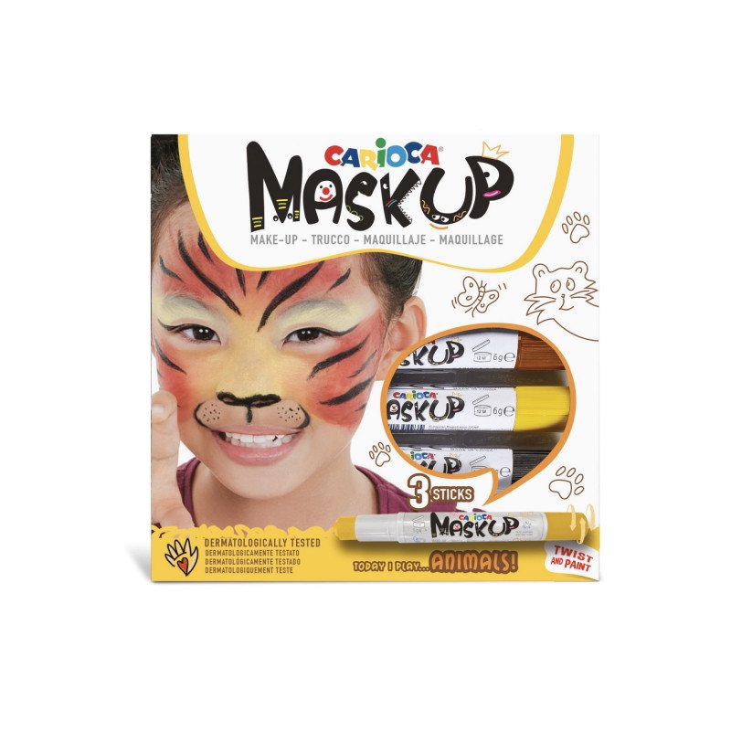 Carioca Colori Pelle Pack 3 Colours Leather Barra - Colours Brillantes - Lavables - Base Water - Includes Dos