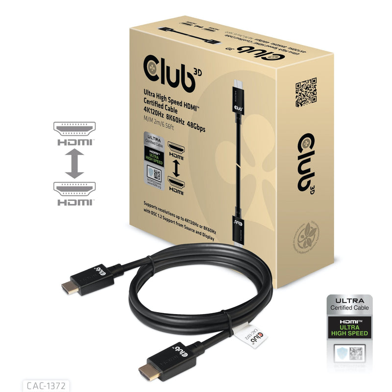 HDMI Cable Ultra High Speed 10K 120HZ 48Gbps 2M.