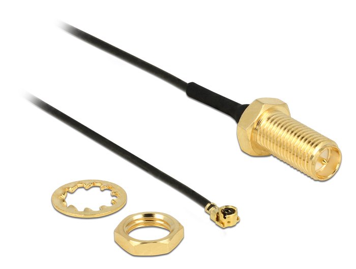 Delock Cable Antenna Rp-sma Female Installation Mhf/ U.FL-LP-068 Kompatibler