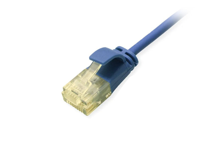 Equip Network Cable CAT.6A Slim U UTP 2x RJ45 0.15M Blue Lszh