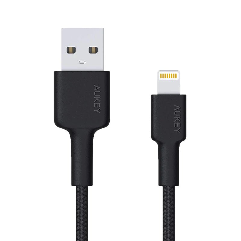 Aukey CB-AL05 Cable Lightning USB Charging Fast Nailon 2M Certificado Apple Mfi