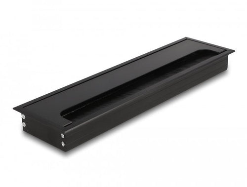 Delock Pasacables Assembly Empotrado Desk With Brush 300 X 80 X 28MM Black — image 1