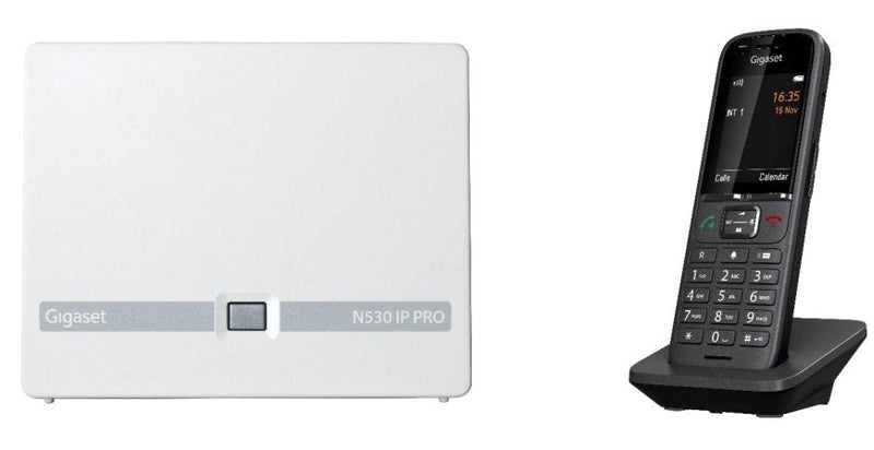 Gigaset N530 IP Pro + S700H Pro Phone Dect Identificador Llamadas Antracita