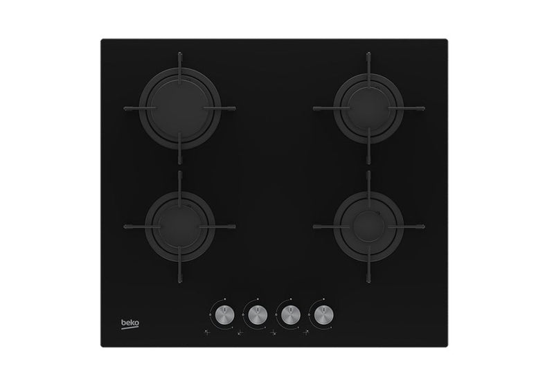 Beko Hilg 64220 S Board Cocción Black Recessed Gas 4 Zona (s)