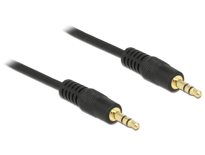 Delock Cable Jack 3,5MM 3 Pines Male 3M Black