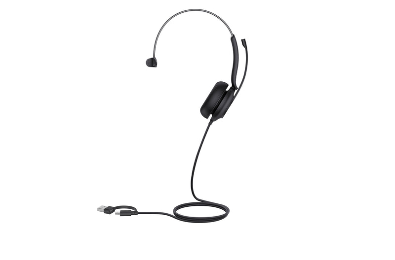 Yealink Auriculares UH35, Negro Variante Uc, USB-A Y Usb-c, Mono UH35 Mono Uc USB-C/a