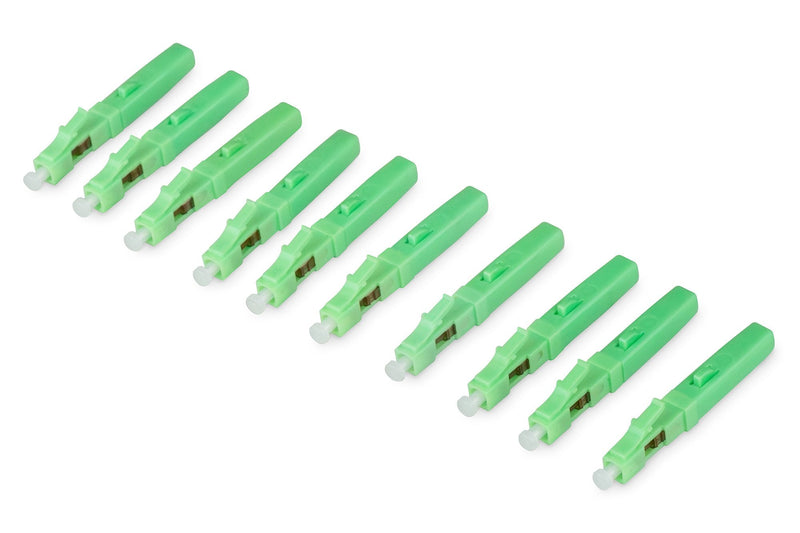 Digitus Connector Fast Fibre Optic Lc/Apc Connector Campo Green 10 Pieces DN-FC-9101-APC