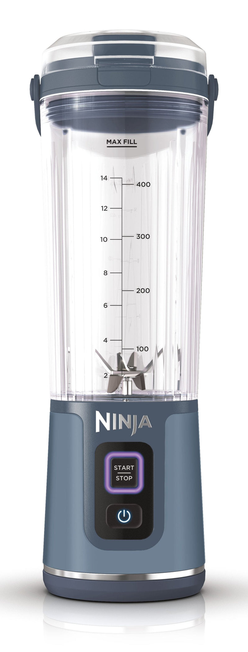 Ninja BC251EUNV Blender 0,57 L Blender Glass Laptop Blue Transparent