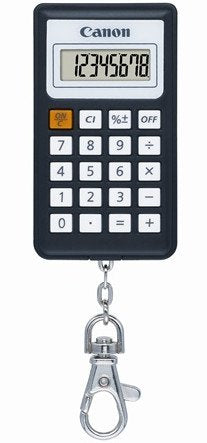 Canon Calculator KC-30 Black Keyring Metallic / 8 Dígitos / Apagado Automatic