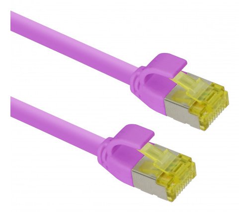 Helos Ultra Slim Network Cable S/FTP CAT.6A Magenta 5,0M