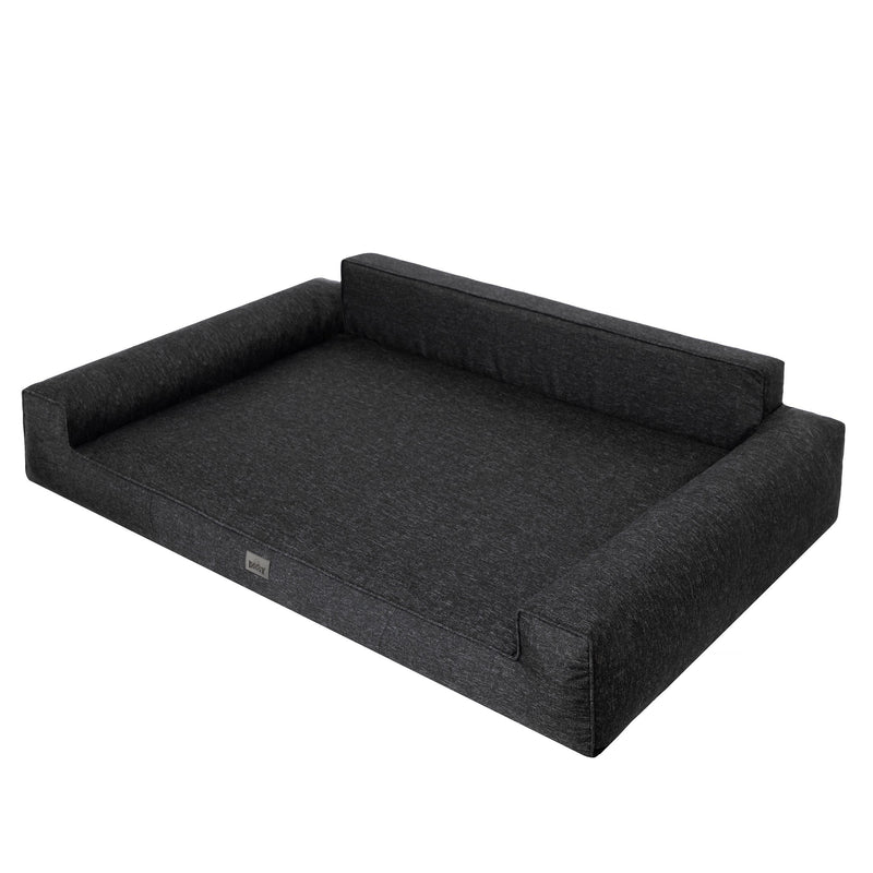 Mano Dog Bed with Removable Cover – Black, XL