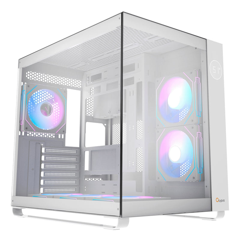 Ocypus PC Case Iota C70 ARGB White Panoramaglas) IOTA-C70-WHD600XX-GL