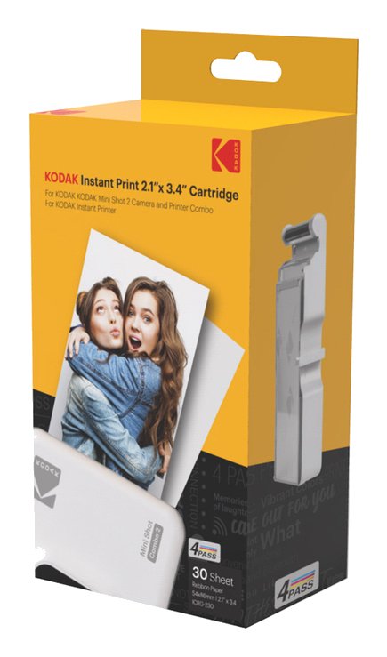 Kodak Paper Fotográfico 3 Cartridges Mini Shot Photo Combo Sublimación Thermal
