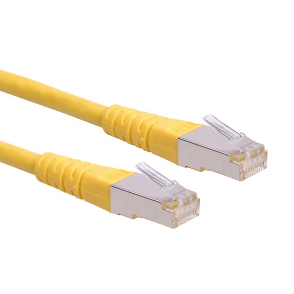 Roline 21.15.1332 Network Cable Yellow 1M CAT.6 S/FTP [s-STP] (Roline CAT.6 S/FTP Pimf Cu Ethernet Cable Yello