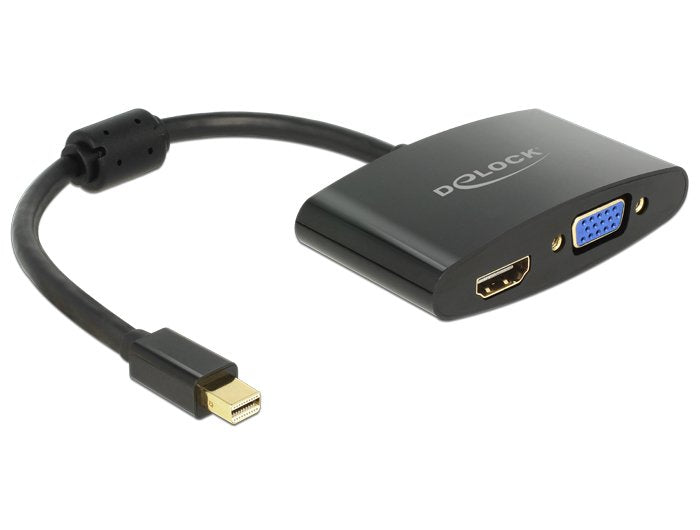 Delock Adapter Mini DisplayPort 1.1 Male VGA / HDMI