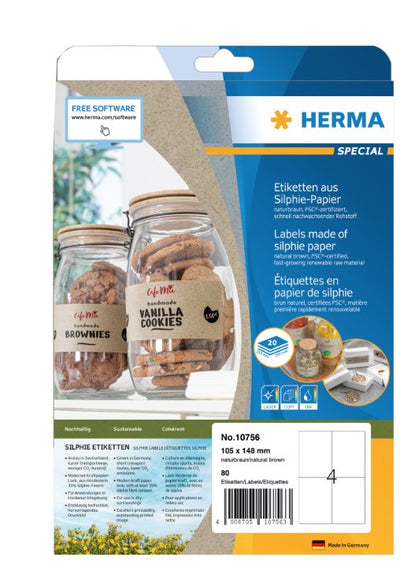 Herma Labels Silphie A4 20 Hojas 105X148 — image 1