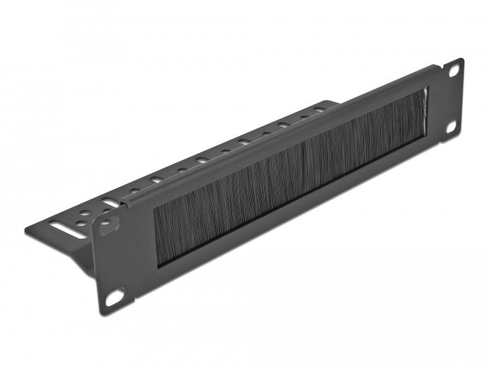 Delock Power Strip Brushes Gestión Cables 10 With Fijación Cables 1U Black