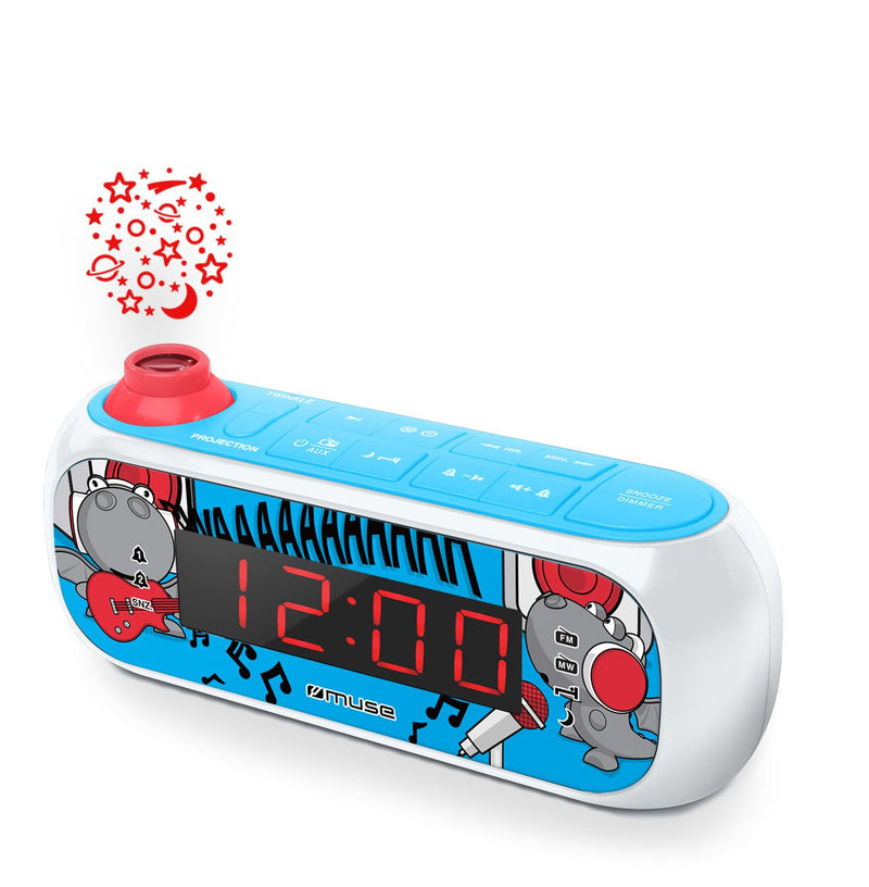 Muse Radio Watch M-167KDB Blue With Projector