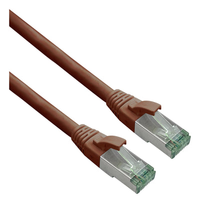 Helos Grs Certificado CAT.6A Network Cable With CAT.7 Rohkabel Tpe Braun 2,0M — image 1