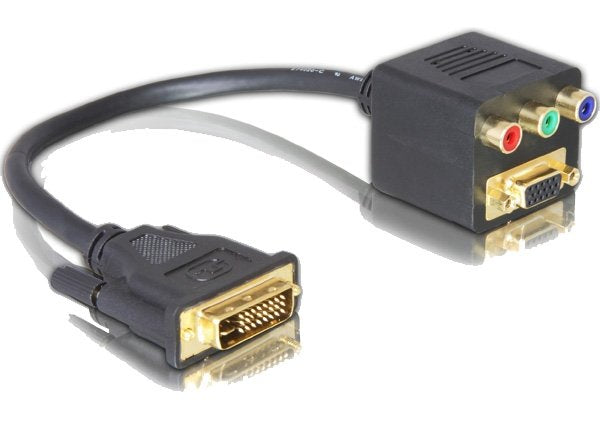 Delock Adapter DVI29 - VGA + 3X Cinch Jack