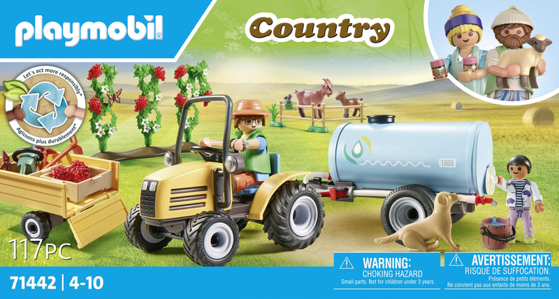 Playmobil 71442 Country Traktor Con Anhänger Y Wassertank