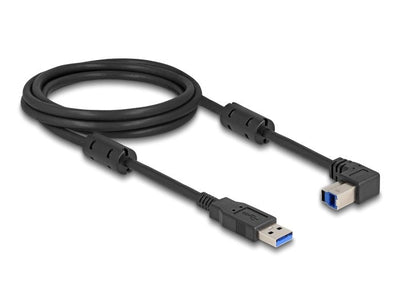 Delock USB 5Gbps Cable Type a Connector Male a Type B Connector Male 90° Arriba Angulado 2M — image 1