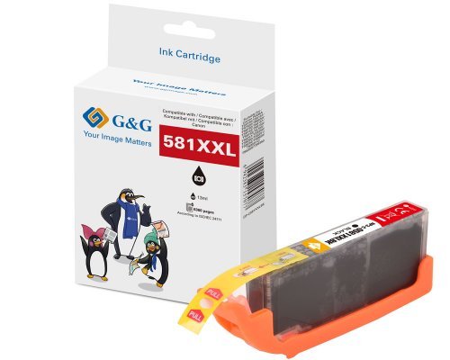 G&g Xxl-cartucho Compatible With Canon CLI-581BK XXL
