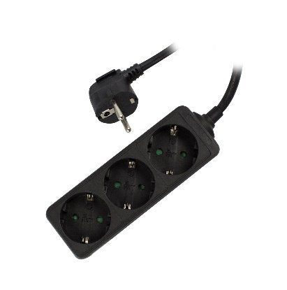 Ewent Power Strip 3 Sockets Black EW3959