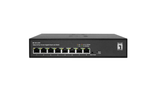 Levelone GES-2208 Switch Gestionado L2 Gigabit Ethernet (10/100/1000) Black — image 1