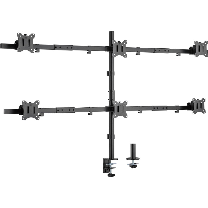 Inline® Desk Bracket For 6X TV / LED / TFT Display Up a 81CM 32 Max. 7KG Black