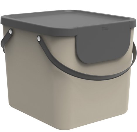 Rotho Albula 40 L Rectangular Plastic Capuchino