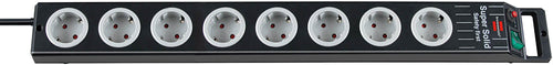 Brennenstuhl 1153380118 Base Múltiple 2,5M 8 Salidas AC Black Grey — image 1