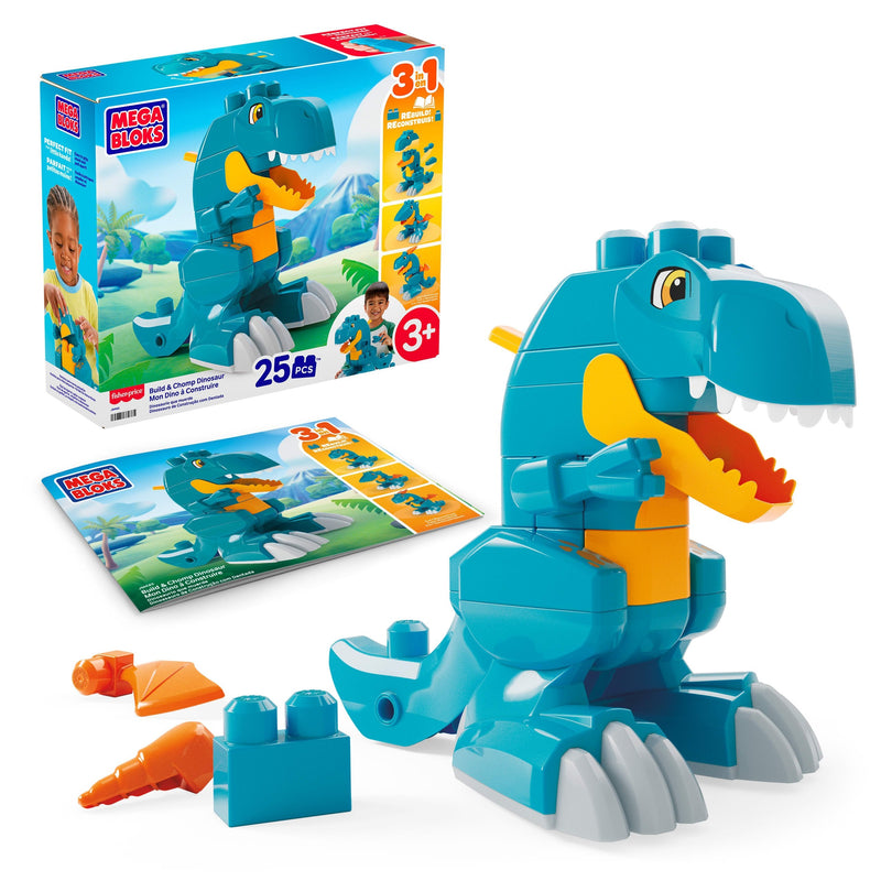 Dinosaurio Mordedor Bloques Construccion Mega Bloks