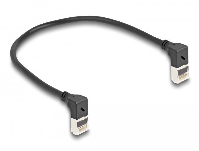 Delock Network Cable RJ45 CAT.6A S/FTP Slim 90° Oben / Oben Angular 0,25M