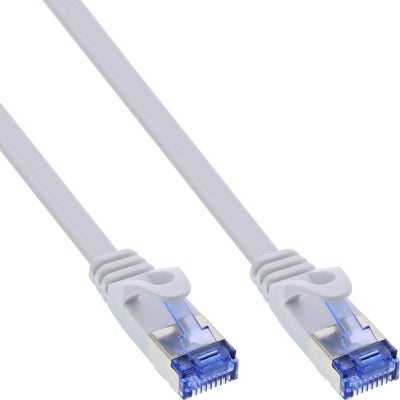 Inline Network Cable Flat , U/FTP, CAT.6A, White 3M — image 1