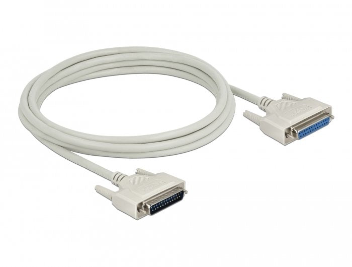 Delock Serielles Cable D-sub 25 Connector Male a Female 3M