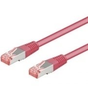 Goobay 1M CAT.6 Network Cable, S/FTP (pimf), Magenta — image 1