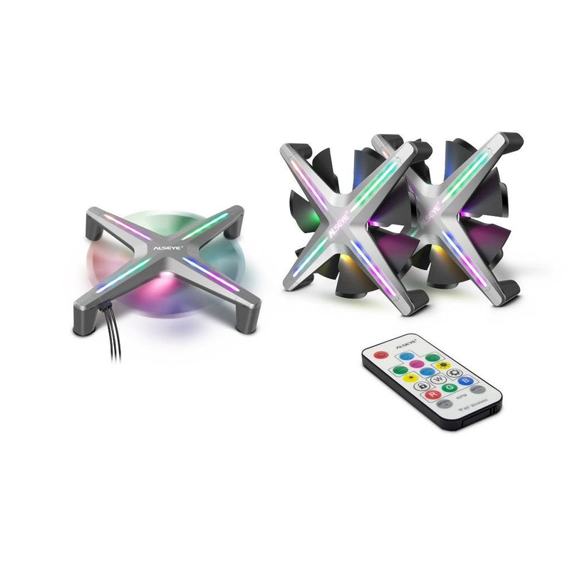 Inter-tech Alseye X12 Kit Housing Computer Fan 12CM Grey
