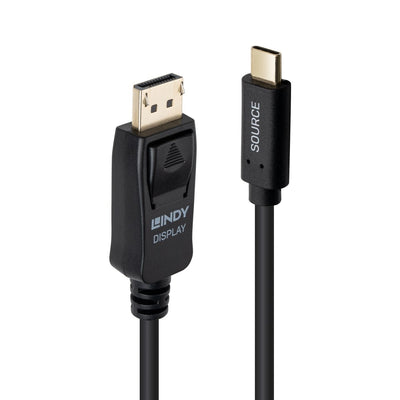 Lindy Cable 43502 Adapter Vídeo 3M USB Type-c DisplayPort Black — image 1