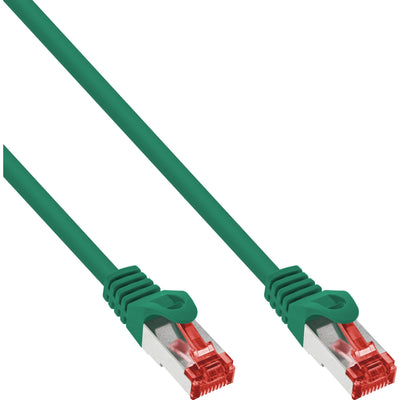 Inline Network Cable S/FTP Pimf CAT.6 250MHZ Pvc Cca Green 1.5M — image 1