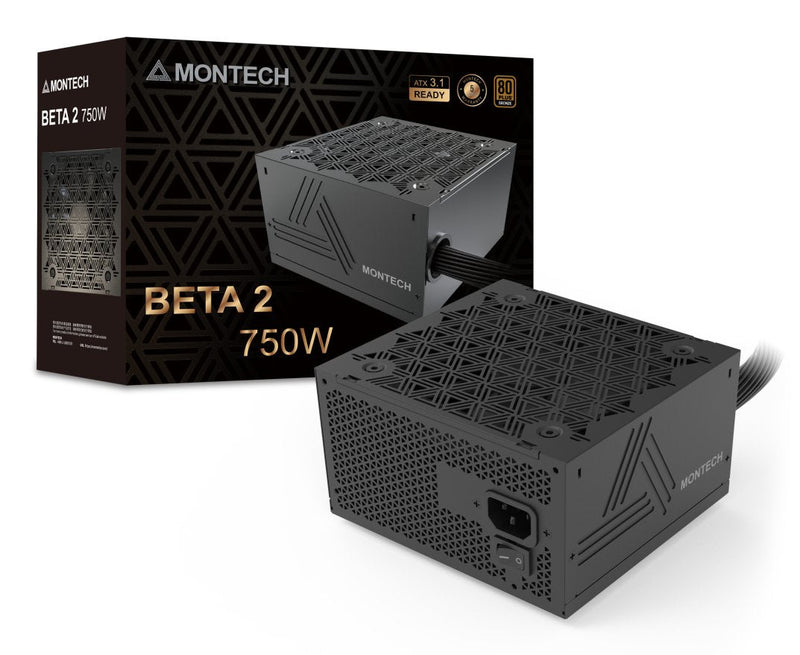 Montech Power Supply Beta 2 ATX PC 100 - 240V 750W BETA2750W