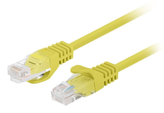 Lanberg Cable Network CAT.6 UTP 3M Yellow 10-PACK
