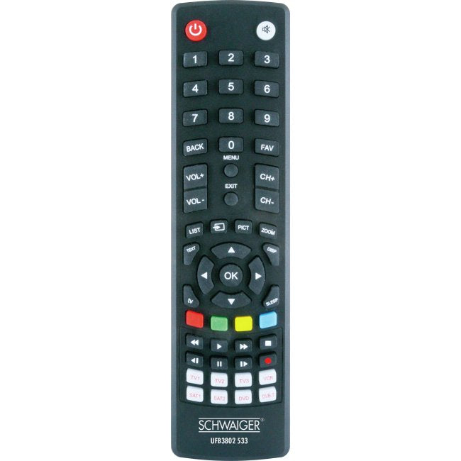 Schwaiger Remote Control Universal 8 1 Black